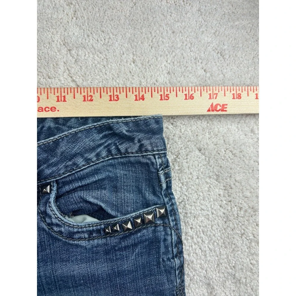 Aeropostale Jeans Womens 5/6 Bayla Skinny Studded Pocket Stretch Denim Pants‎